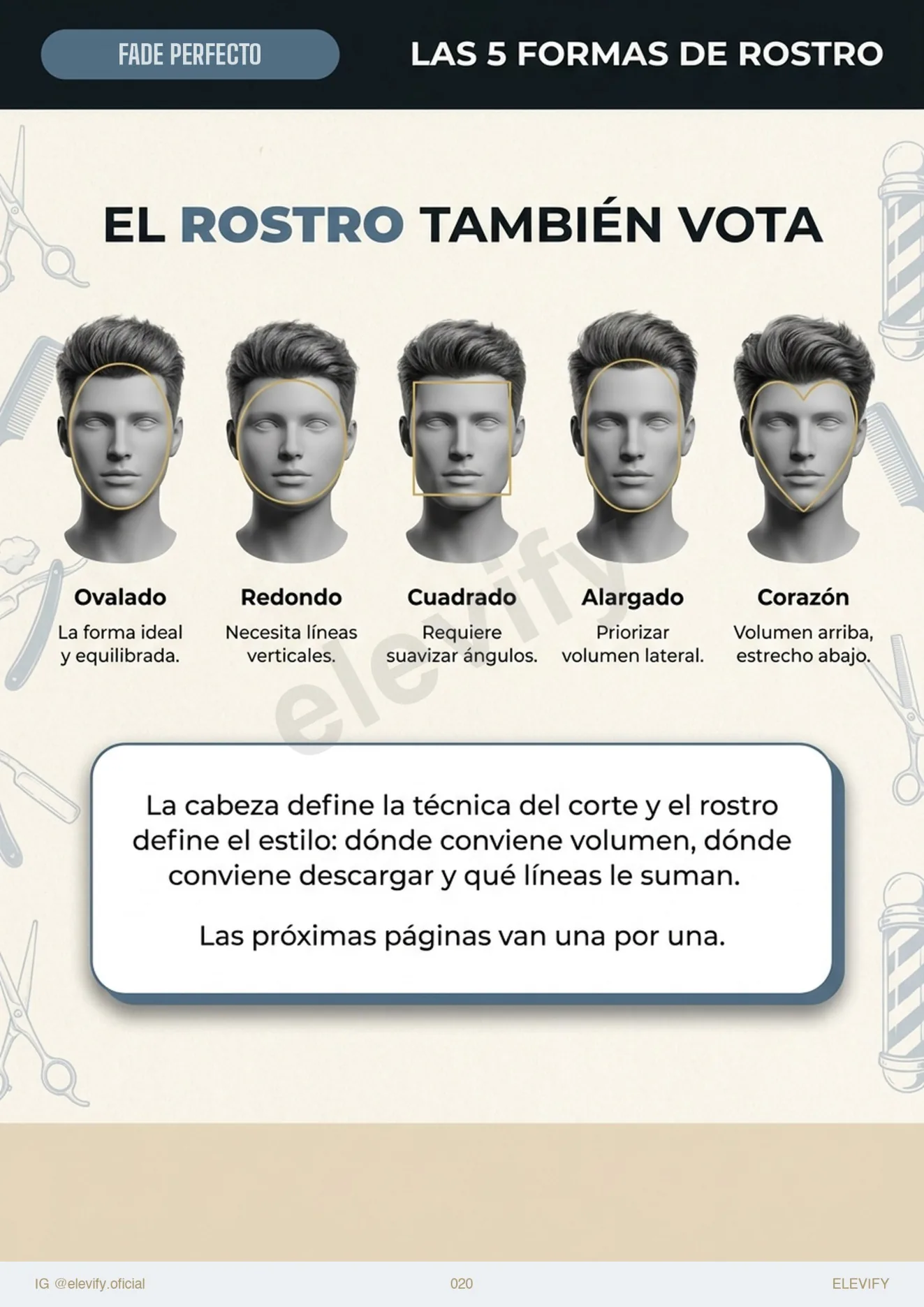 Las 5 formas de rostro